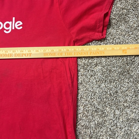 Vintage US Blanks Google Alphabet Red Shirt Mens Size XL - Picture 4 of 7